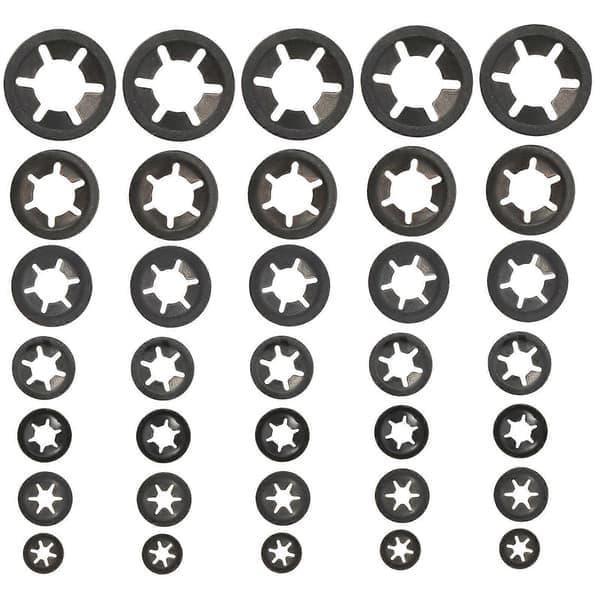 Höghållfasta tandade låsbrickor, robust konstruktion, säkra fästbehov