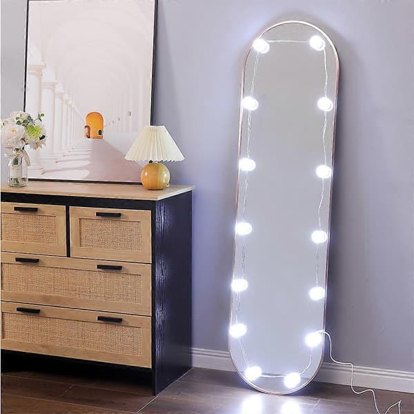 Sminkelys for DIY Hollywood-speil Dimmerbryter LED-stripe lyssett