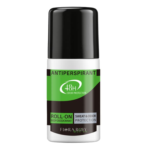Flora Ruby Antiperspirant Roll-On, 48H svette- og luktbeskyttelse, aluminiumsformel, langvarig friskhet, 1,59 oz / 50 ml forest