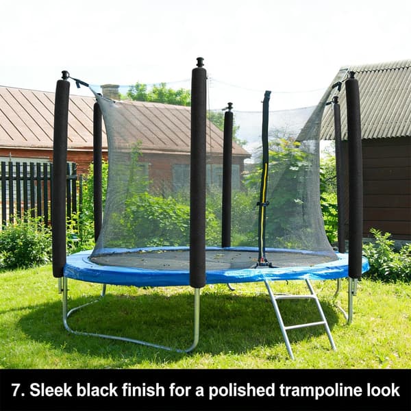 Trampoline Skumstanghylser 15,7 tommer 12 stk Universell Vanntett Black