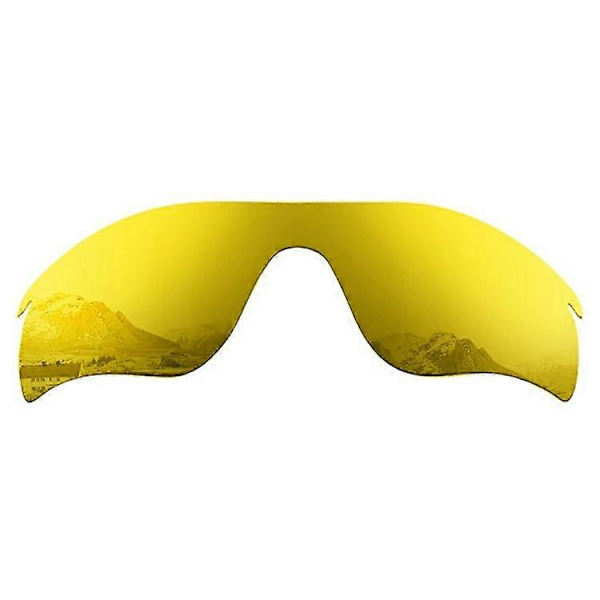 1 par erstatningslinser kompatible med Oakley Radar Lock Path solbriller linsedel Yellow
