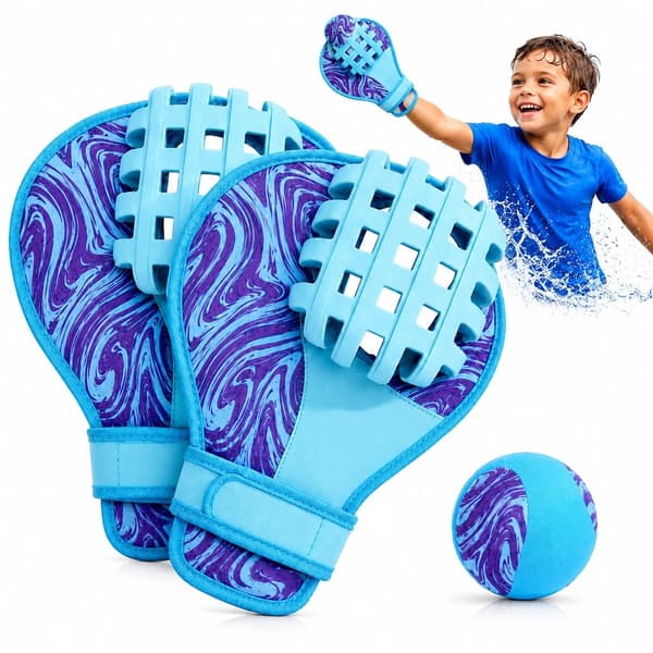 Vattenbasebollhandskset med studsboll för pool- och strandleksaker Deep light