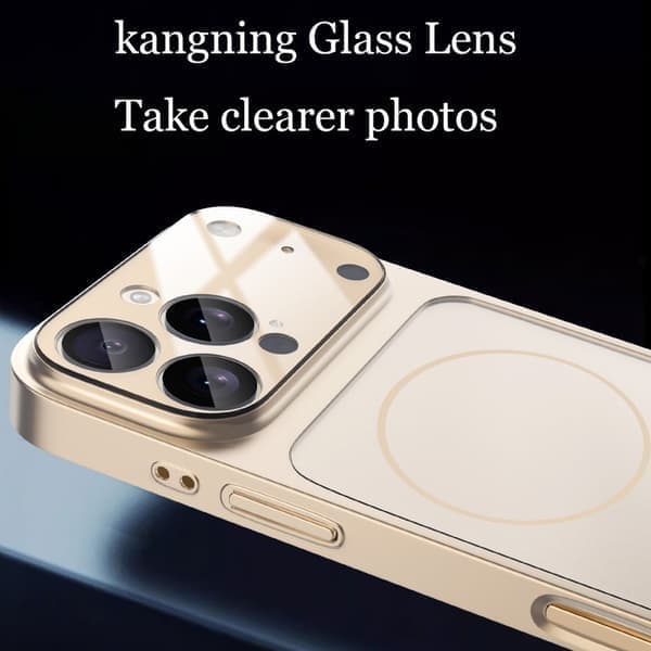 Glas Nano Mat Etui til iPhone 17 Air 16 15 14 13 Pro Max 17Pro Magnetisk til Magsafe Trådløs Opladning Sort Sort iPhone16Plus Black iPhone16Plus