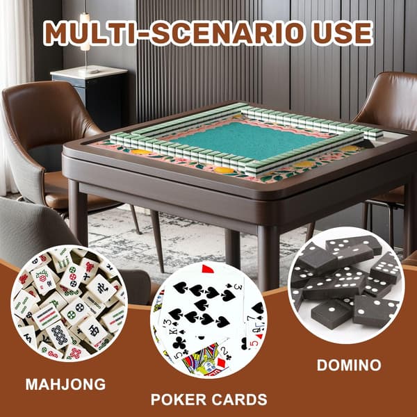 Mahjongmatte 31,5\" Sklisikker Støyreduserende Sitron Spillmatte Color2