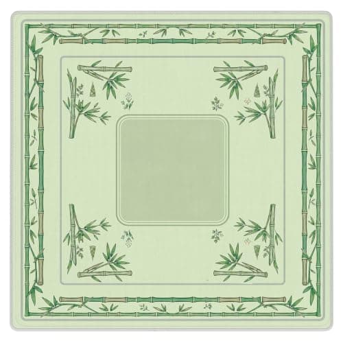 Vihreä bambu Chinoiserie Mahjong-matto 80x80 cm Green Bamboo