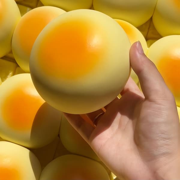 Gräddbullebröd Squishy - 4\" Långsamt Resande Squishy Leksaker Fidget Bread Color