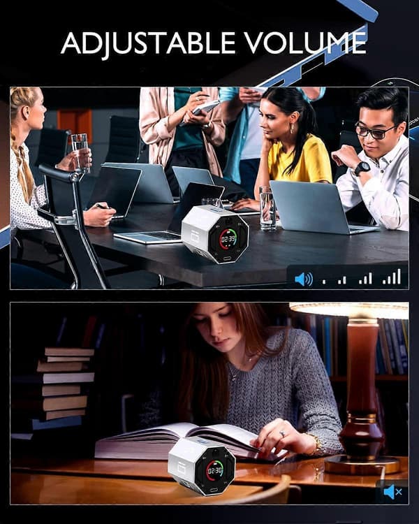 Magnetisk Visuel Pomodoro Timer med Flip Nedtælling, Seneste 2025 Model