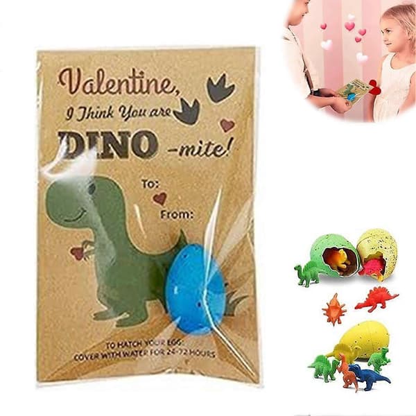 Klekkende dinosaur-egg-leker - påske- og valentinsdagsgave til barn A 6PCS