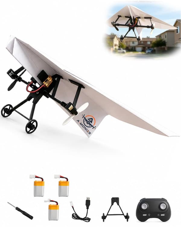 RC papirflysett med gyrostabilisator