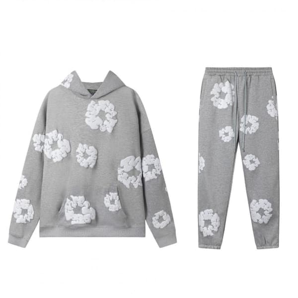 Hettegenser sett Denim Tears Hettegenser og bukse sett - Grå - Størrelse L Grå L Grå L Gray L