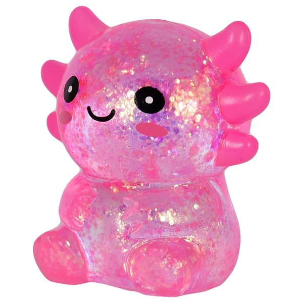 9 cm Orange Glitter Stående Axolotl Squishy Långsamt Stigande Orange