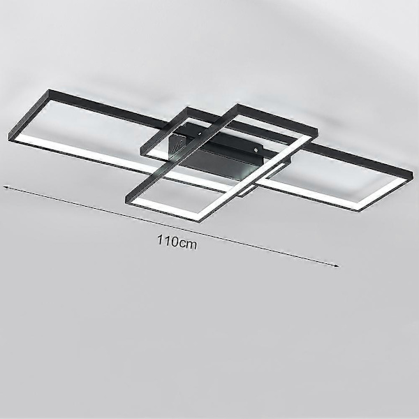 Livingandhome Moderne Rektangulær LED Taklampe