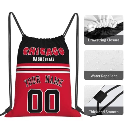 Chicago snøreposer tilpasset ethvert navn ethvert nummer bag ryggsekk gaver til menn Chicago
