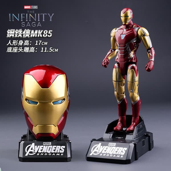 Marvel Iron Man Avengers Spider-Man Figur Officielt Samlerlegetøj Alder 18+
