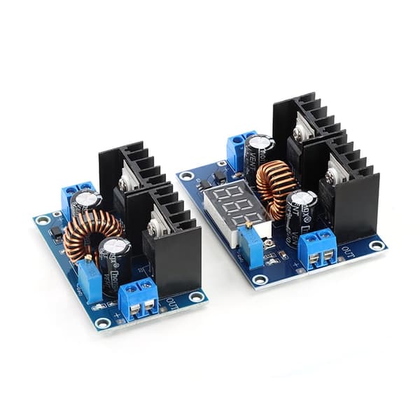 2 stk. XL4016 DC-DC Buck Converter Modul, 8A Justerbar Step Down Strømplade med Høj Strøm til Batterier, Motorer og LED'er 8A Digital display