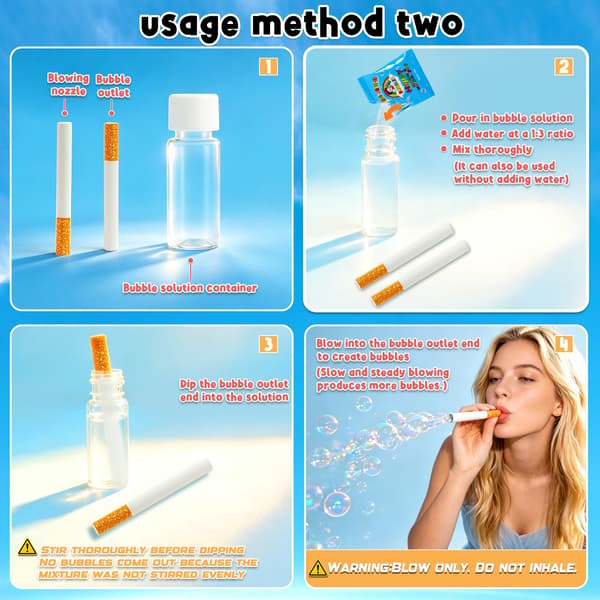 Bubbelcigarettpaket Bubbelmaskin Stressavlastningsleksak