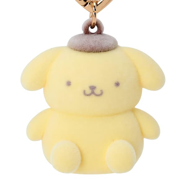 Sanrio 006432 Mini Sanrio Pom Pom Pudding, Mini Maskotholder Pom Pom Plin Mini Charm