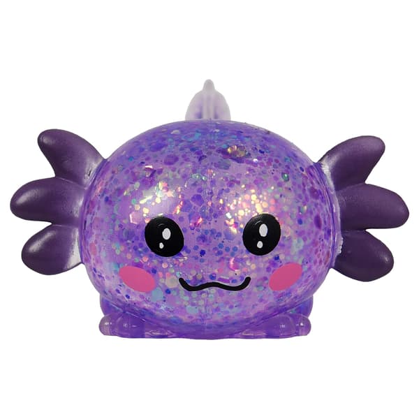 10 cm Lila Glitter Krypande Axolotl Squishy Långsamt Stigande Purple