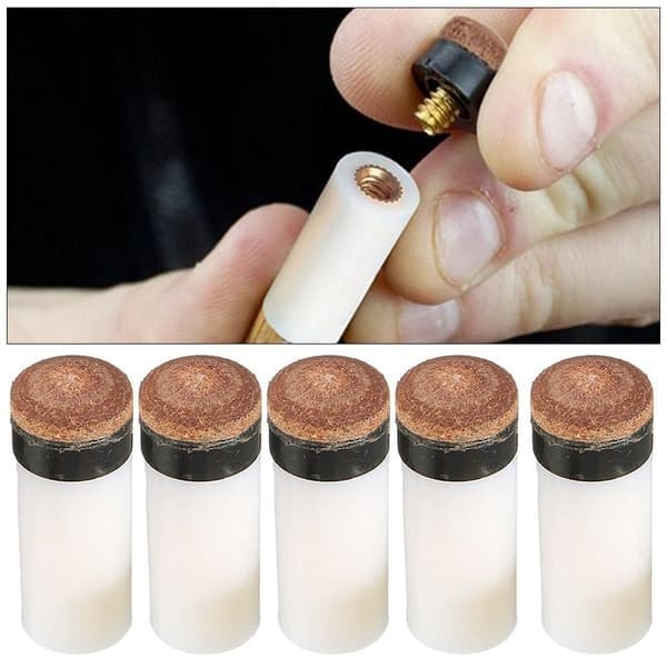 5 st/förpackning Utbytesköspets för biljard 10 mm