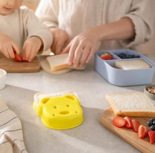 Plastbjörnformad gör-det-själv-smörgås