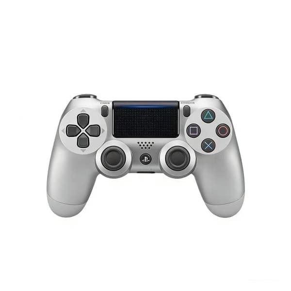 Trådløs Bluetooth-kontroller for PS4 - Premium Sølv, Dobbel Vibrasjon, Ergonomisk Kontroll, Oppladbart Batteri Argent Premium Argent premium