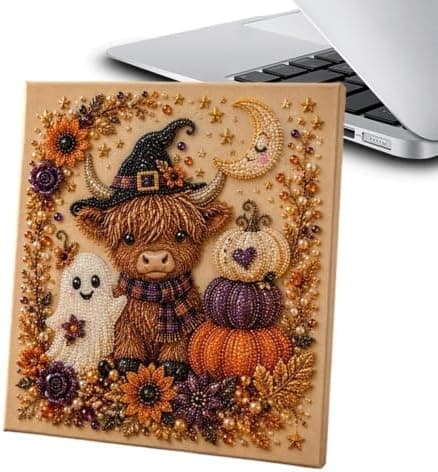 3D Halloween Spöke Pärlkonst DIY Kit Söt Spöklik Väggpyssel för Barn C