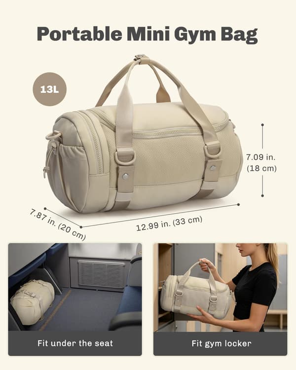 Motion Mini Gymbag Liten Crossbody Dansebag 13L Kamel Camel