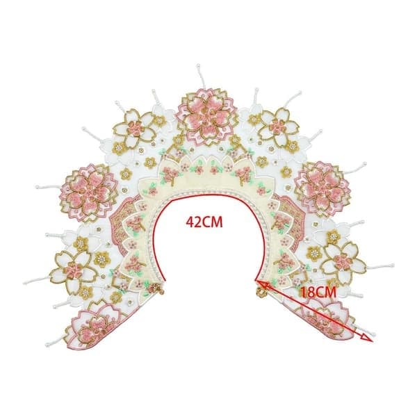 Cherry Blossom Cloud axel-Hanfu broderidelar, 5, storlek 5 5 5