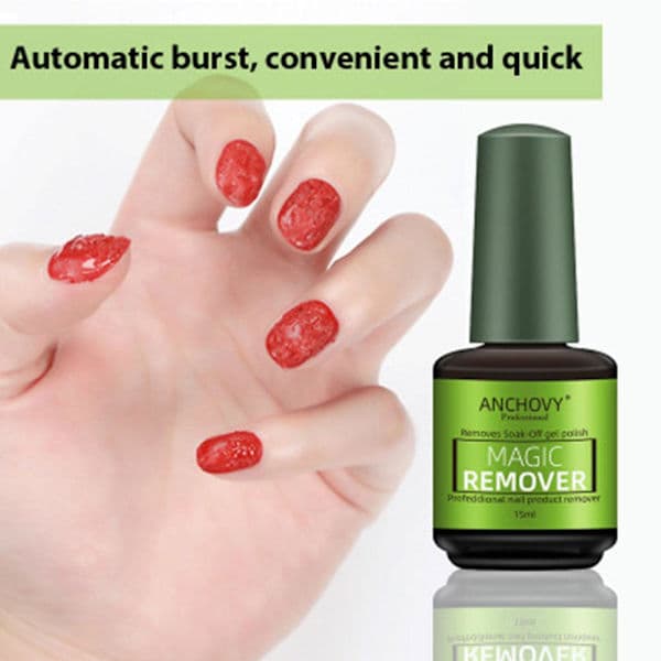 Magic Remover Manikyr Neglegel Polish Soak Cleaner Neglelakkfjerner✨y