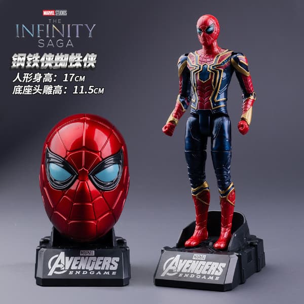 Marvel Iron Man Avengers Spider-Man Figur Officielt Samlerlegetøj Alder 18+