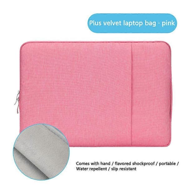 Laptop Sleeve kompatibel med 11-15,6 tommer MacBook Air, MacBook Pro, Notebook Computer, Multifunktionel dokumentmappe i polyester