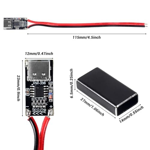 10 kpl Type-C PD3.0 QC Trigger Board USB-C PD QC 5V 9V 12V 15V 20V DC kiinteäjännitevirtalähdemoduuli 5A QC-liipaisinkotelolla kotitalouskäyttöön