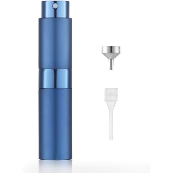 8 ml påfyllbar pose tom sprayflaske, parfymesprøyte, parfymeflaskespraypåfylling, reisespray (blå)