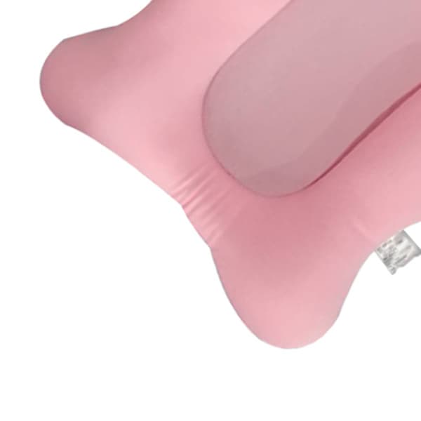 Flytande badmatta för bebisar, justerbart bältesspänne, tecknad form, rosa