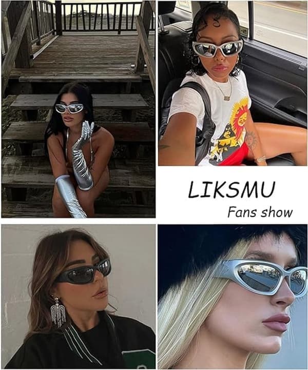 Kierrettävät katumuotisaurinkolasit unisex, musta black