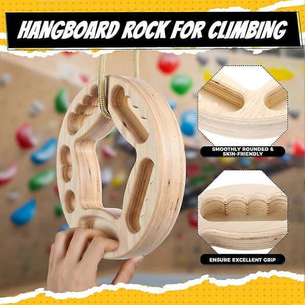 Hangboard Klatring Fingerstyrker, Pull-Up Grep Armtrening Bærbart Fingerbrett