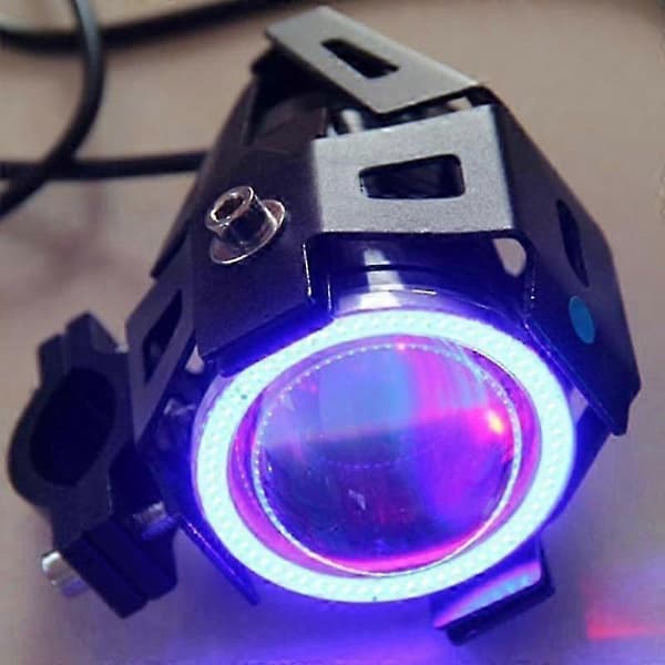 Angel eye forlygte til motorcykel 125W U7 LED kørelys 2pcs red light