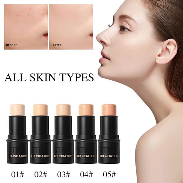 2-i-1 Concealer och Foundation Magic Stick, Concealer Stick O4O2 L0B2 02# 7g 02# 7g