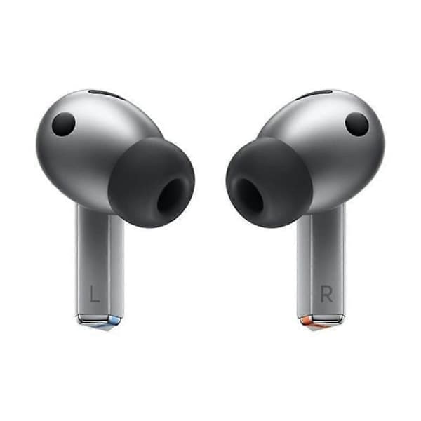 Samsung Galaxy Buds 3 Pro AI True Wireless Bluetooth-hörlurar, brusreducering, ljudoptimering, omdesignad komfortpassform, silver
