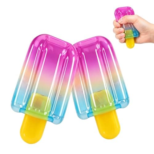 2 STK Is Squeeze Squishy, Is Squeeze Legetøj, Langsomt Stigende Sensorisk Fidget Legetøj til Stress- og Angstdæmpning, Sommer Sensorisk Stressaflastning