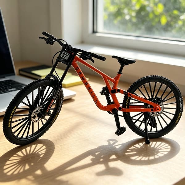 Finger Mountain MTB Cykelmodel til voksne 1:8 skala, orange Orange