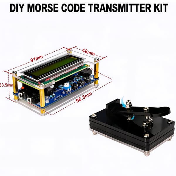 Morsetränare, DIY-lödsats med komponenter, PCB (kräver lödning) Requires Soldering