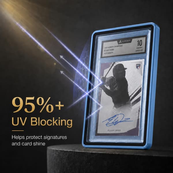 PSA Slab-fodral, magnetiskt 9-punktslås Display Protector, Blå Light Blue