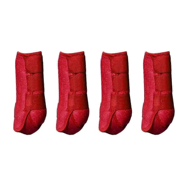 4x Hästskydd Ben Skydd Set Hållbara Hästskydd för Ridträning red S