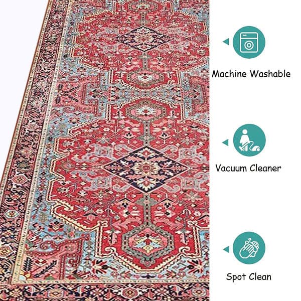 1 lång sängmatta i sovrummet - imitation kashmirremsa 02-60*180