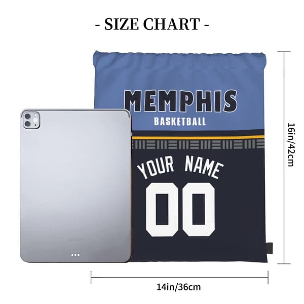 Memphis snøreposer tilpasset ethvert navn ethvert nummer ryggsekkgaver til menn Memphis