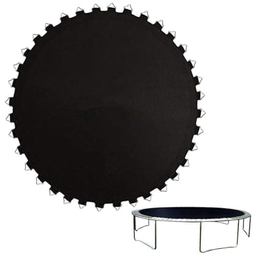 Trampolinmåtte, udskiftningsmåtte til 6ft/8ft/10ft/12ft/13ft/14ft/15ft/16ft rund trampolin Black 8FT48buckles
