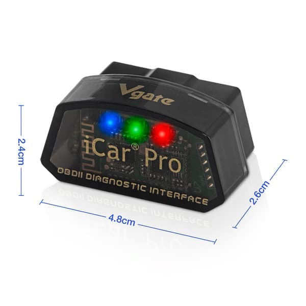 Icar Pro Ble 4.0 Obd2 Diagnostisk Verktøy Feilkodeleser Obdii Kompatibel Biladapter Sjekk Motorlys for Ios, Android og Windows Null