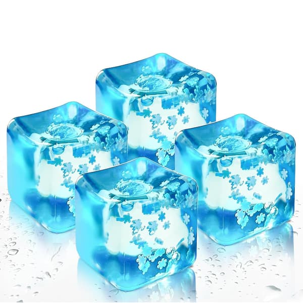 4 st stressbollar för vuxna, stresskub fidgetleksaker, klämleksaker 4 pcs Stress Cube