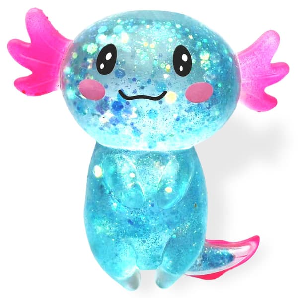 8,99 cm oransje glitter stående Axolotl Squishy sakte stigende Orange